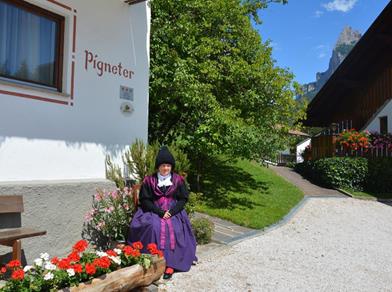 Emma Pigneter in her traditional clothes