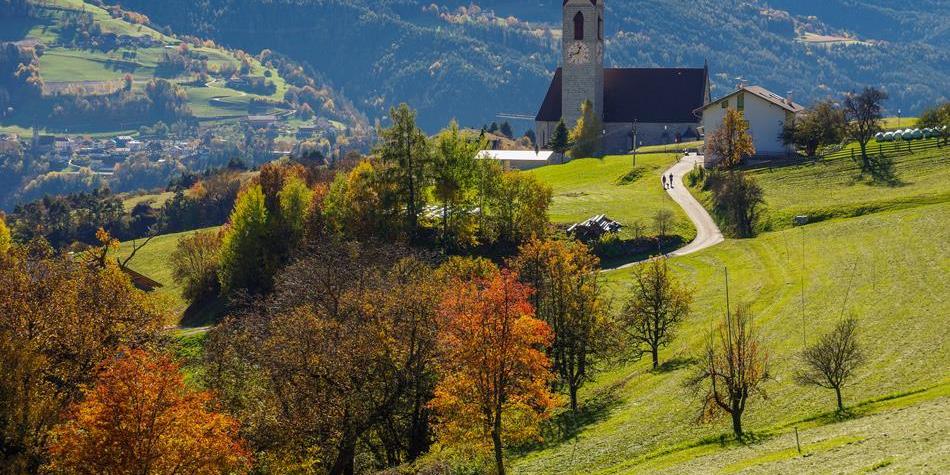 The Eisack Valley in autumn