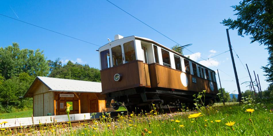 A wagon of the Rittner Bahn