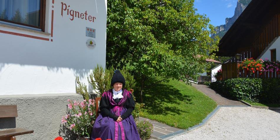 Emma Pigneter in her traditional clothes